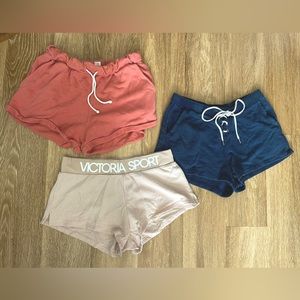 comfy shorts bundle! Aerie, forever 21, and Victoria Sport comfy shorts